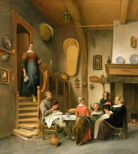 恵みを言う家族 作： Jan Havickszoon Steen