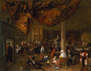 1671年の騒動とダンスパーティーのある村の結婚式の饗宴