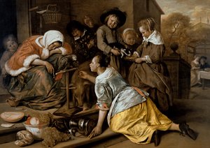 禁欲の影響、1663年から65年 作： Jan Havickszoon Steen