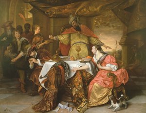 アハシュエロスの怒り、1670年頃 作： Jan Havickszoon Steen