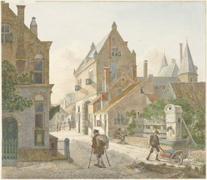 ユトレヒトのワードポールトと旧グラハト 作： Jan Hendrik Verheijen