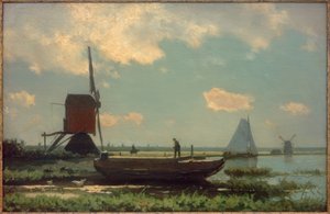 Polderlandschaft 作： Jan Hendrik Weissenbruch