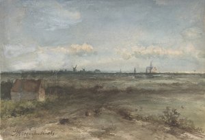 砂丘からのハーレムの眺め 19世紀半ば～20世紀初頭 作： Jan Hendrik Weissenbruch