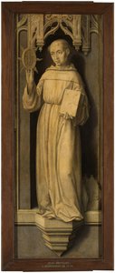 "サン・ベルナルダン・ド・シエンヌ（1380-1444）"(Saint Bernardino of Siena) Peinture de Jan Provost (Provost) (1465-1529) - 1510年頃 - 木に油絵 Dim 123x45 cm Museo del Prado, Madrid