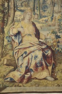 VertumnusとPomonaのポモナの詳細、c.1630 作： Jan II Raes