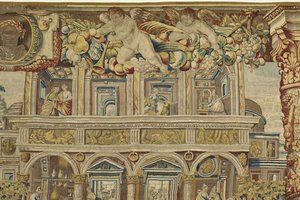 ヴェルトゥムヌスとポモナの宮殿とミュージシャンの天使の詳細、1630年頃