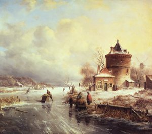 凍った川 作： Jan Jacob Spohler