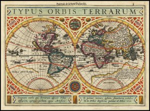 1631年の地図 - Typus Orbis Terrarum