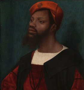 見知らぬ男の肖像 アフリカ人の肖像 作： Jan Jansz Mostaert