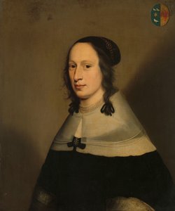 Adriaen van Persijnの妻であるSophia van Overmeerの肖像 作： Jan Jansz. Westerbaen (I)