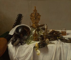 バンケットピース、1635年頃（クレードルパネルのオイル） 作： Jan Jansz. den Uyl