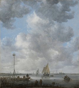 静けさ」 ゴイェン、ヤン・ヨーゼフ、ファン（1596-1656） - 1645年から1649年の間 - 木に油彩 - 36,1x32,1 - Szepmuveszeti Muzeum, Budapest 作： Jan Josephsz van Goyen