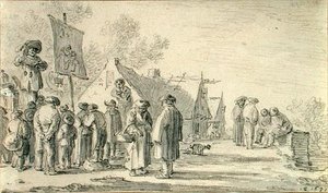 村の風景 作： Jan Josephsz van Goyen