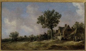 田舎道の居酒屋、1620 作： Jan Josephsz van Goyen