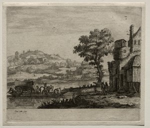 フェリーボート。 作： Jan Josephsz van Goyen