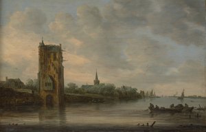 ユトレヒト近くのペルカス門 作： Jan Josephsz van Goyen