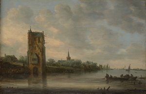 1646年、ユトレヒト近くのペルクス門。 作： Jan Josephsz van Goyen