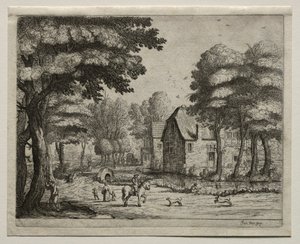 ストーンブリッジ。 作： Jan Josephsz van Goyen