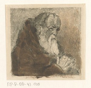 祈る僧侶 作： Jan Karel Jacob de Jonge