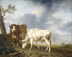 牧草地の牛 作： Jan Kobell (II)