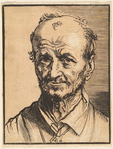禿げかけの男性の胸像 作： Jan Lievens
