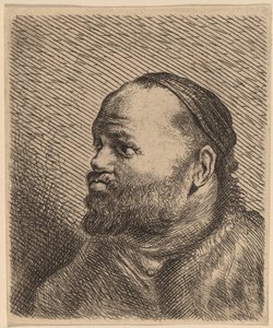 唇が厚い男のバスト 作： Jan Lievens