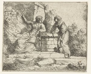 キリストとサマリヤの女 作： Jan Lievens
