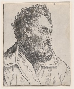 男の頭、17 世紀。 作： Jan Lievens