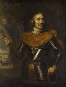 Maarten Harpertszoon Tromp 1597-1653、オランダ提督、1653 作： Jan Lievens
