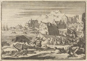 1692 年にポート ロイヤルの街を破壊したジャマイカの地震