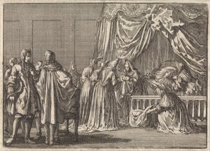 イングランド王ジェームズ 2 世の息子の誕生、1688 年 作： Jan Luyken