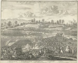 トルンハウトの戦い、1597 年 De Slagh by Turnhout in den Jaere MDXCVII (オブジェクトのタイトル) 作： Jan Luyken