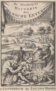 A.マギルスによる人間を食べる人のすばらしい歴史、1696年。 作： Jan Luyken
