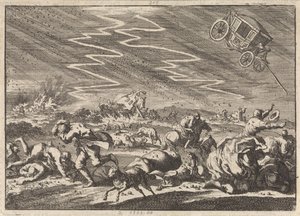 チューリンゲンのドンセンハウゼンでの激しい雷雨、1674年
