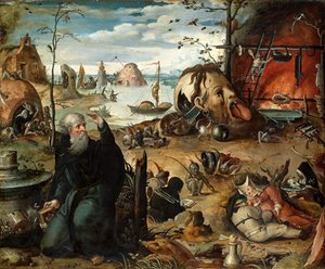 聖アントニウスの誘惑 作： Jan Mandyn
