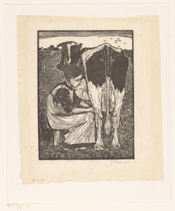 ミルクメイド 作： Jan Mankes (signed by artist)
