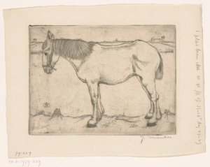 馬 作： Jan Mankes (signed by artist)
