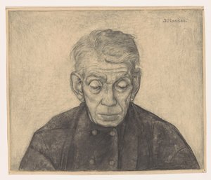 Douwe de Grootの肖像 作： Jan Mankes (signed by artist)