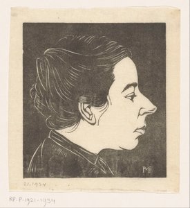 アン・ゼルニケの肖像 作： Jan Mankes