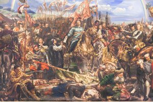ウィーンの戦いの後、教皇に勝利のメッセージを送るソビエスキー 作： Jan Matejko