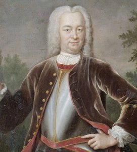 オランダ：グスタフ・ウィレム・ファン・イムホフ男爵（1705-50）。総督（1743-50年） オランダ東インド会社総督グスタフ・ウィレム・ファン・イムホフ男爵の肖像画 作： Jan Maurits Quinkhard