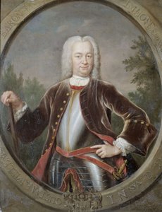 オランダ：グスタフ・ウィレム・ファン・イムホフ男爵（1705-50）。総督（1743-50年） オランダ東インド会社総督グスタフ・ウィレム・ファン・イムホフ男爵の肖像画 作： Jan Maurits Quinkhard