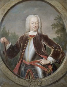 オランダ東インド会社の総督ヴァン イムホフ男爵、グスターフ ウィレムの肖像 作： Jan Maurits Quinkhard