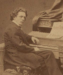 作曲家アントン・ルビンスタインの肖像、1829～1894年、1860～1870年頃。 作： Jan Mieczkowski
