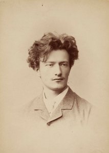 作曲家イグナツィ・ヤン・パデレフスキの肖像 1860-1941年頃。 1883年。 作： Jan Mieczkowski