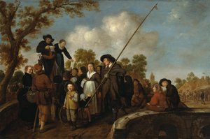 ドイツ語：Fahrender Händler auf einem Jahrmarkt 縁日の行商人