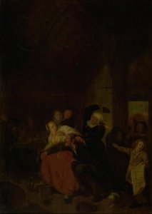 嫉妬深い妻 作： Jan Miense Molenaer