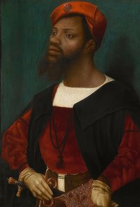 アフリカ人の肖像（Christophle le More？）。 1525-30年頃