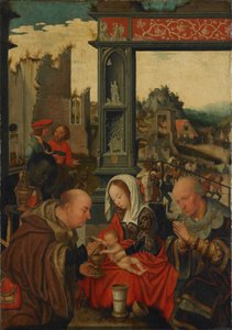王家の礼拝、1525 作： Jan Mostaert