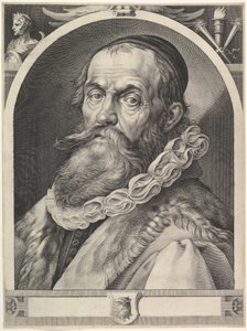 ヘンドリック・ゴルツィウスの肖像 1617年。 作： Jan Muller